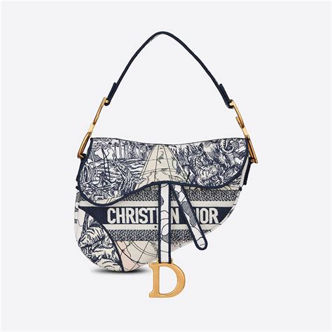 dior around the world saddle bag